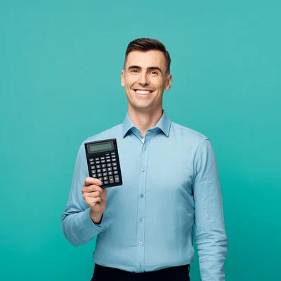 Person using Fig Loans calculator